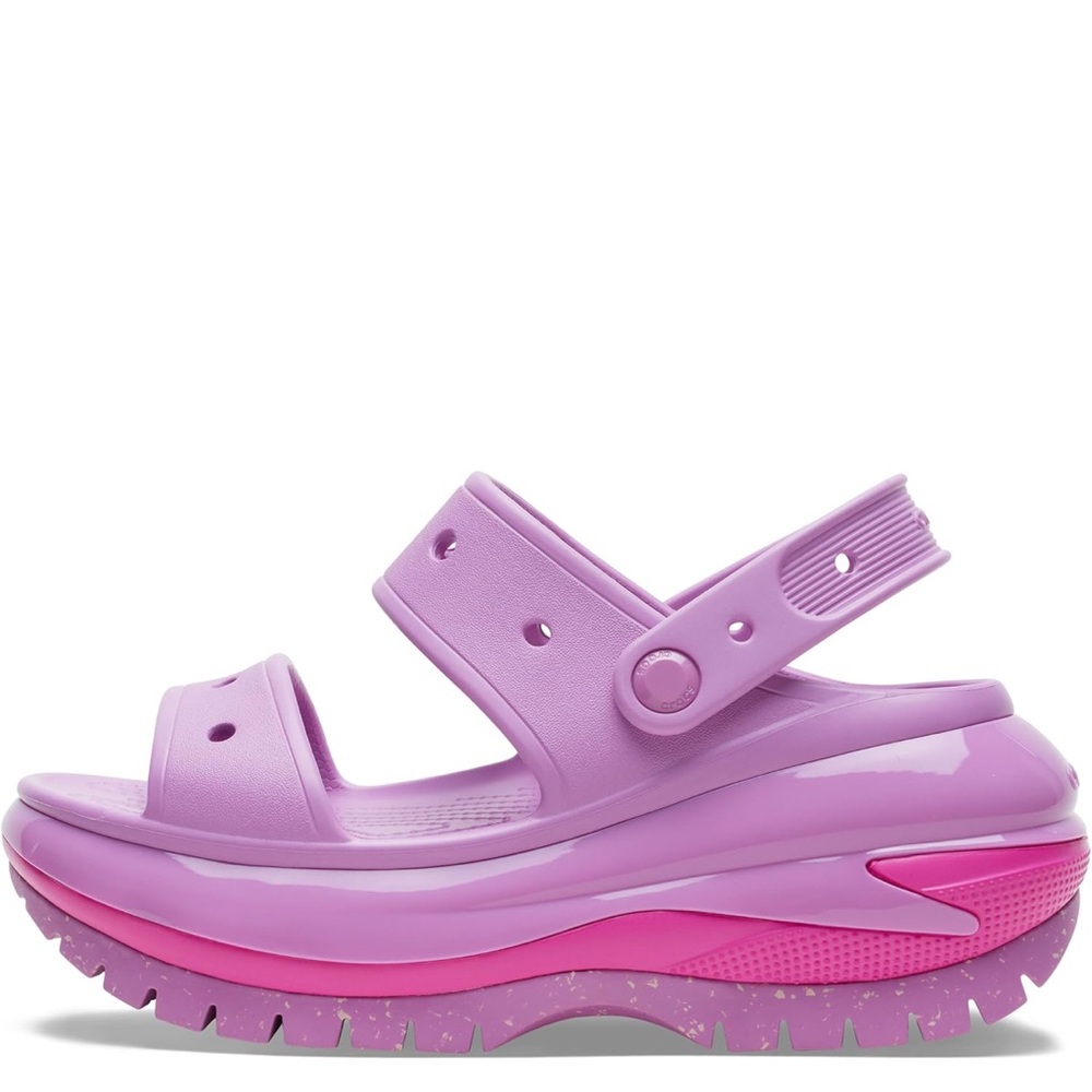 CROCS Purple Platform Sandals with Chunky Design size 7